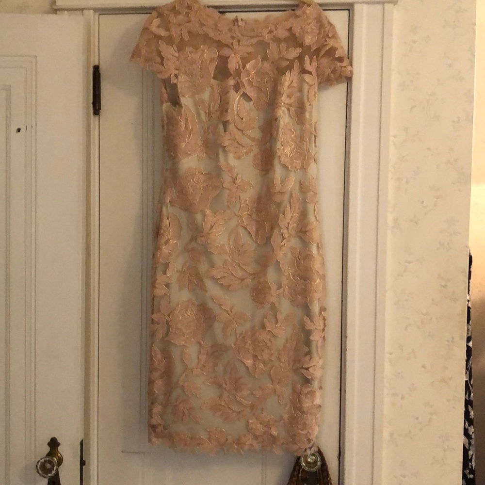 Tadashi Shoji pink cocktail formal dress size 12